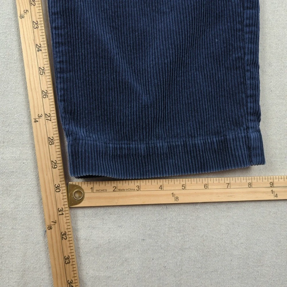 Vintage Polo Ralph Lauren Pants Mens 38x30 Blue Corduroy Distressed
